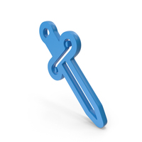 Sword Weapon Logo Blue PNG & PSD Images