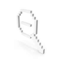 White Minus Pixel Style Magnifier PNG & PSD Images