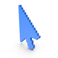Pixel Design Mouse Arrow Move Logo Blue PNG & PSD Images