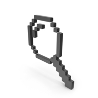 Pixel Design Magnifier Black PNG & PSD Images