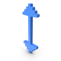 Pixel Design Up Down Arrow Move Logo Blue PNG & PSD Images