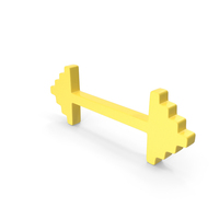 Pixel Design Left Wright Arrow Move Logo Yellow PNG & PSD Images
