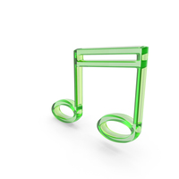 Music Play Symbol Green Glass PNG & PSD Images