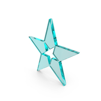 Star in Star Logo Blue Glass PNG & PSD Images