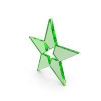 Star in Star Logo Green Glass PNG & PSD Images