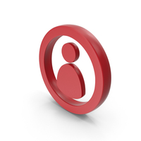 Red Web User Icon PNG & PSD Images