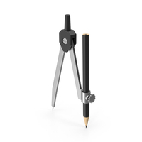 Drafting Compass With Black Pencil PNG & PSD Images