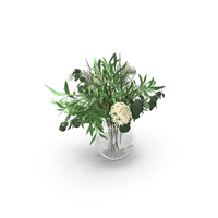 Flower Bouquet In Vase PNG & PSD Images