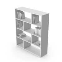 Monochrome Bookcase PNG & PSD Images