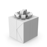 Monochrome Square Gift Box PNG & PSD Images