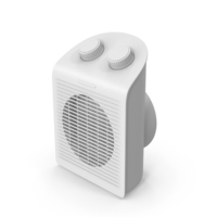 Monochrome Electric Fan Heater PNG & PSD Images