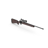 Hunting Rifle With Scope PNG & PSD Images