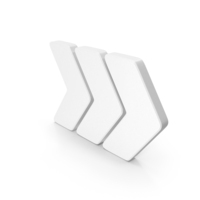 Digital Arrow Symbol White PNG & PSD Images