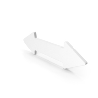 Left and Right Arrow Symbol White PNG & PSD Images