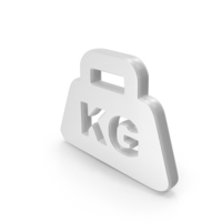 Weight Kg Symbol White PNG & PSD Images