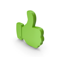 Thump Up Symbol Green PNG & PSD Images