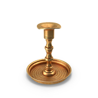 Antique Brass Candle Holder PNG & PSD Images