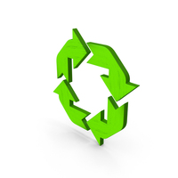 Green Recycle Symbol PNG & PSD Images