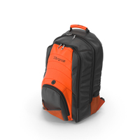 Backpack Black Orange PNG & PSD Images