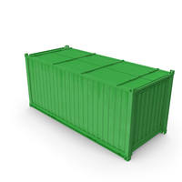 Collapsible ISO Container Green PNG & PSD Images