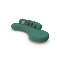 Serpentine Sofa Green PNG & PSD Images