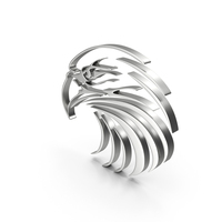 EAGLE HEAD LOGO SILVER PNG & PSD Images