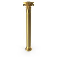 Gold Decorative Column PNG & PSD Images