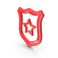 Red Police Badge Symbol PNG & PSD Images