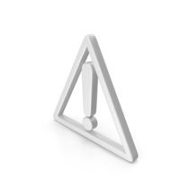 Caution Symbol White PNG & PSD Images