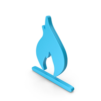 Blue Flammable Symbol PNG & PSD Images