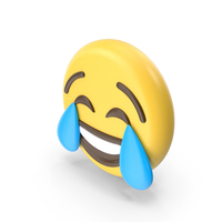 Laugh with Tears Emoji PNG & PSD Images