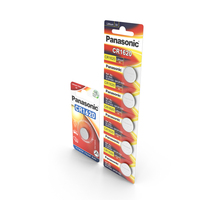 Panasonic CR1620 Coin Battery Blister Package PNG & PSD Images