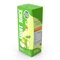 Small Aseptic Carton Mockup Green PNG & PSD Images