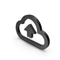 Black Cloud Upload Icon PNG & PSD Images