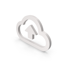 White Cloud Upload Icon PNG & PSD Images