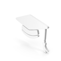 White Graduation Cap Symbol PNG & PSD Images