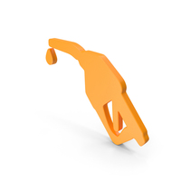 Gas Station Pump Symbol Orange PNG & PSD Images