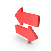 Red Left & Right Arrows PNG & PSD Images