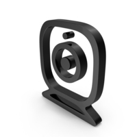 WEB CAM ICON BLACK PNG & PSD Images