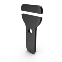 FLASH LIGHT ICON BLACK PNG & PSD Images