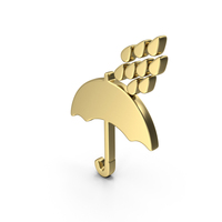 Gold Keep Dry Symbol PNG & PSD Images