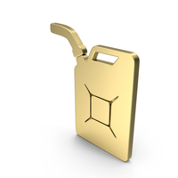 Gold Gas Can Symbol PNG & PSD Images