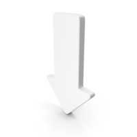 White Down Arrow PNG & PSD Images