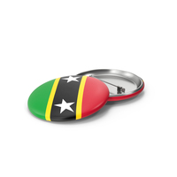 Saint Kitts And Nevis Flag Badge PNG & PSD Images