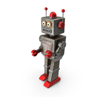 Retro Toy Robot PNG & PSD Images