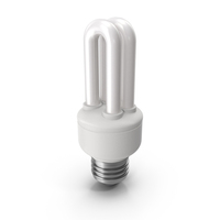 Energy Efficient Fluorescent Lightbulb PNG & PSD Images