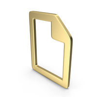 Digital Document Symbol Gold PNG & PSD Images