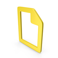 Digital Document Symbol Yellow PNG & PSD Images