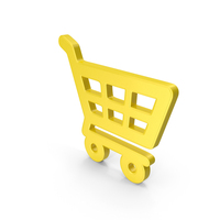Shopping Cart Symbol Yellow PNG & PSD Images