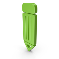 Pencil Symbol Green PNG & PSD Images